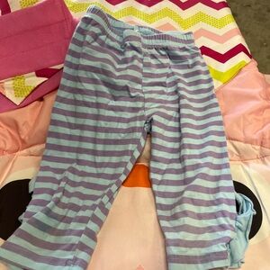 Abercrombie & Fitch Kids Pajama Bottoms - Lavender and Sky Blue Stripes